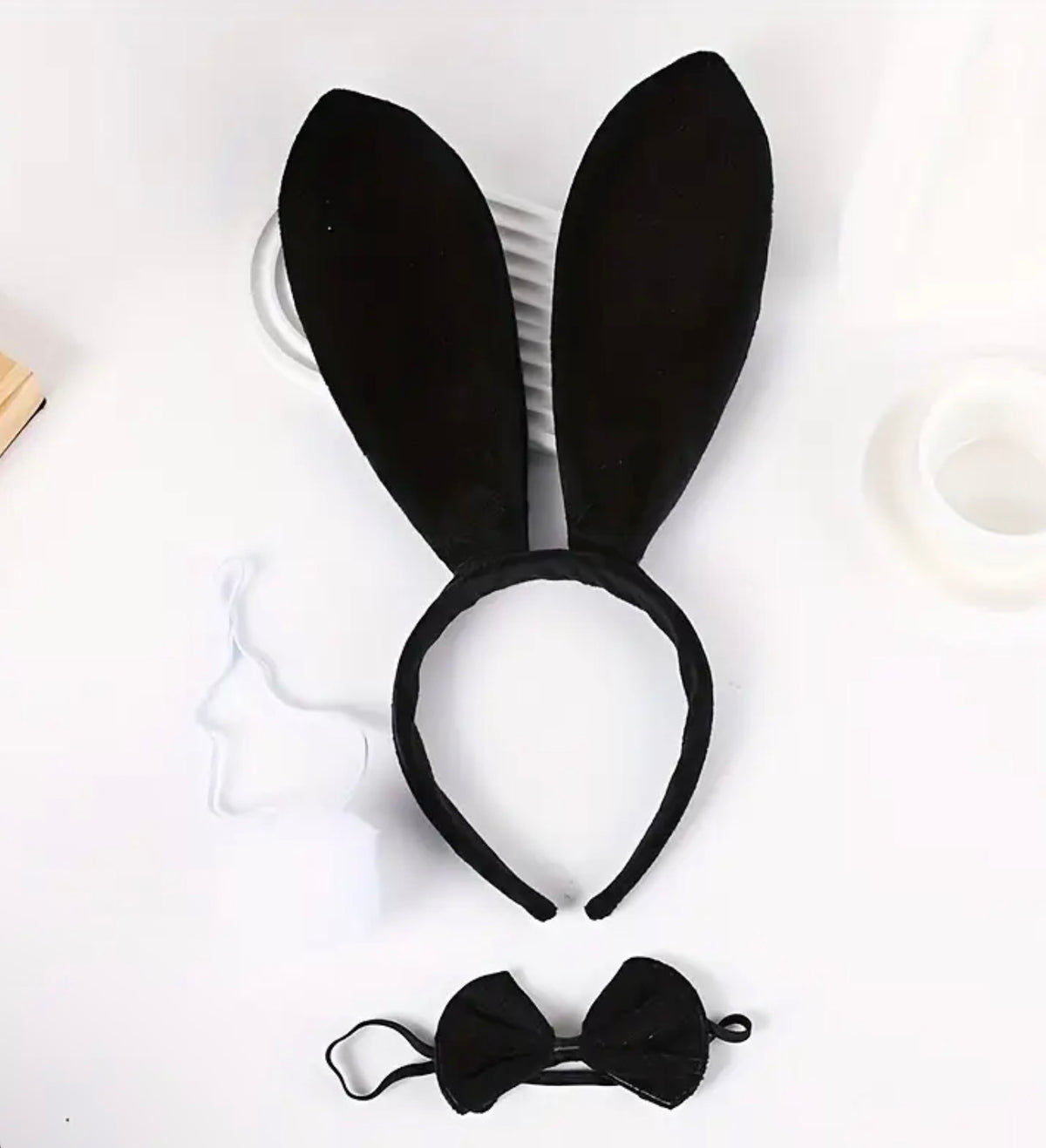 Disfraz de coneja negro corset