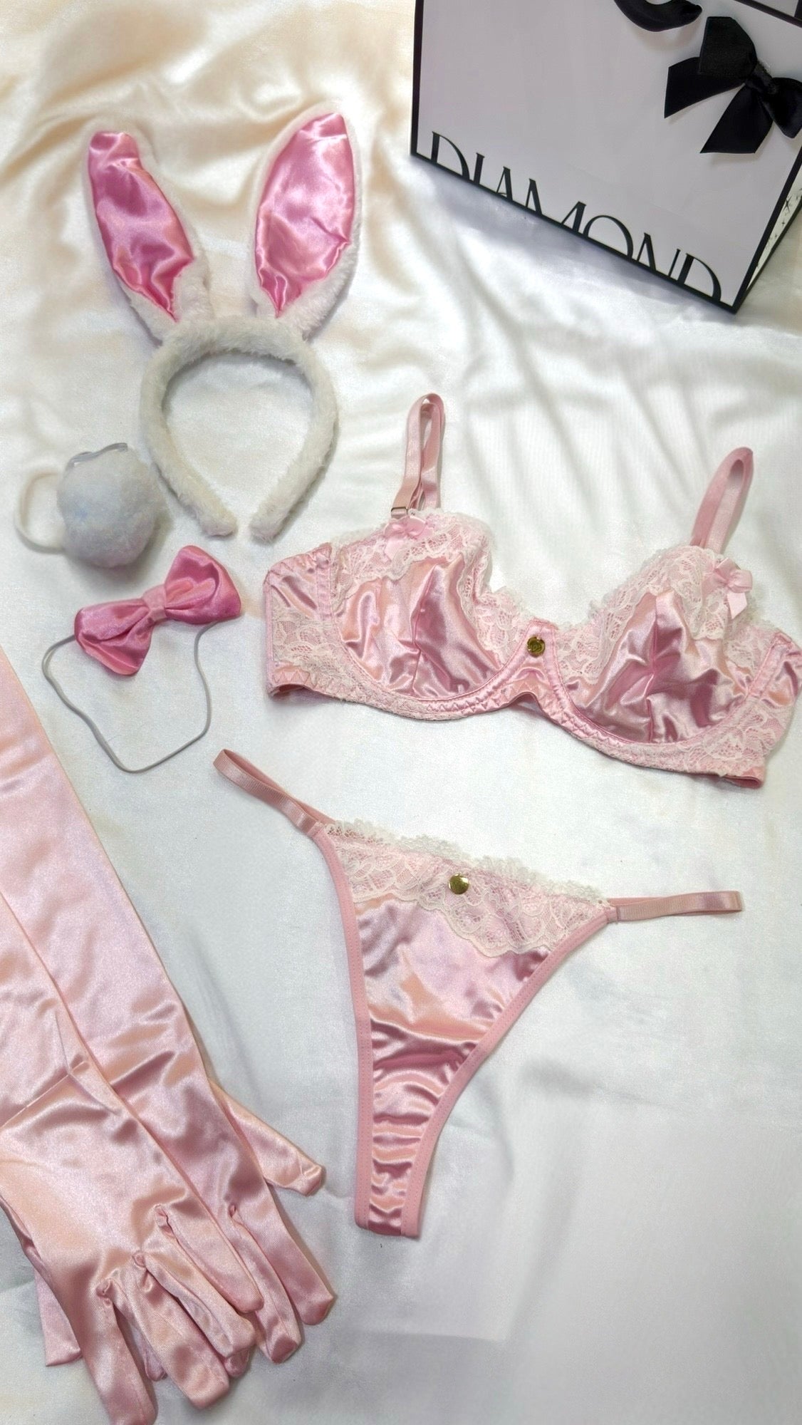 Disfraz de coneja rosado