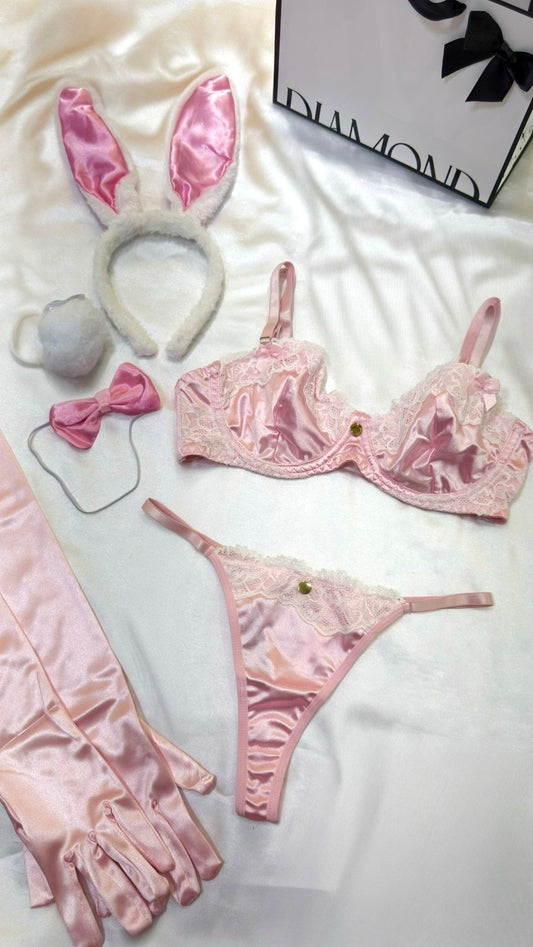 Disfraz de coneja rosado