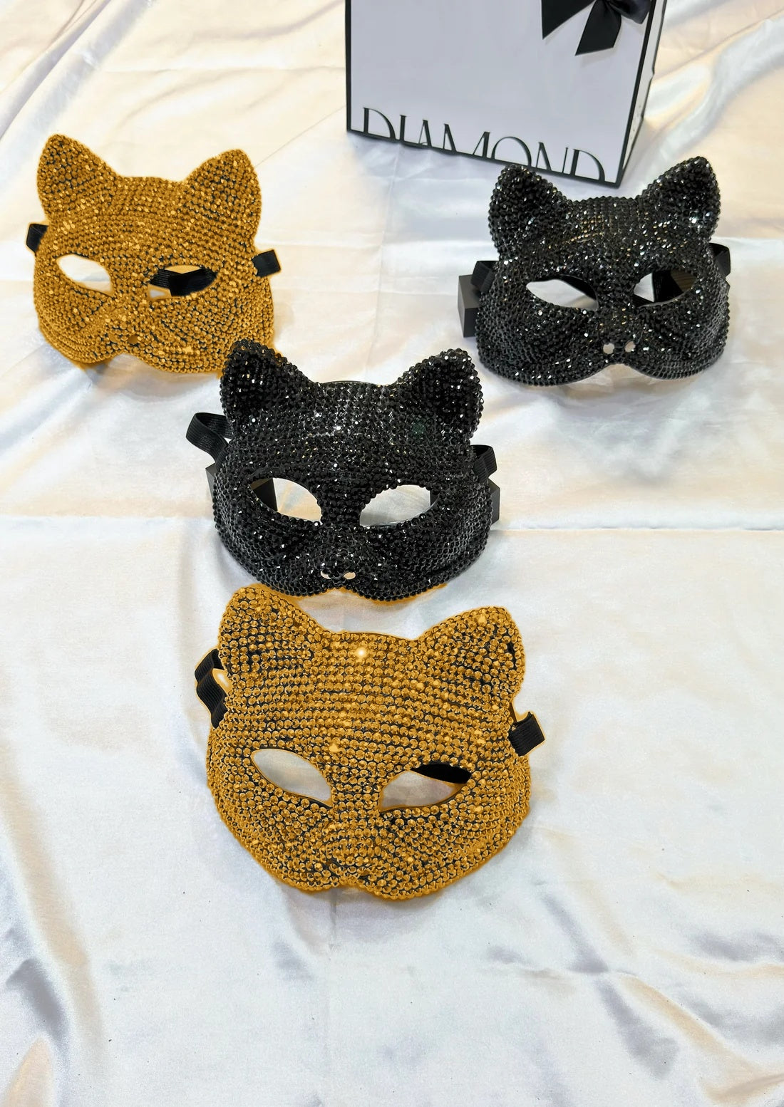Antifaz gato brillos